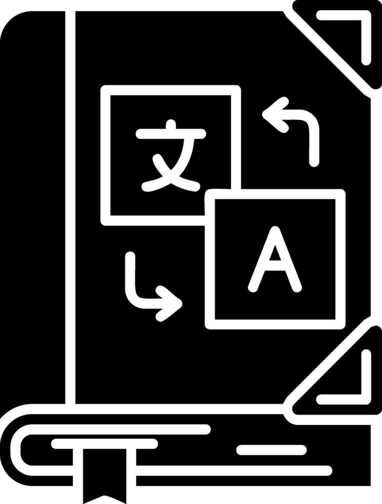 Language learning Glyph Icon vector