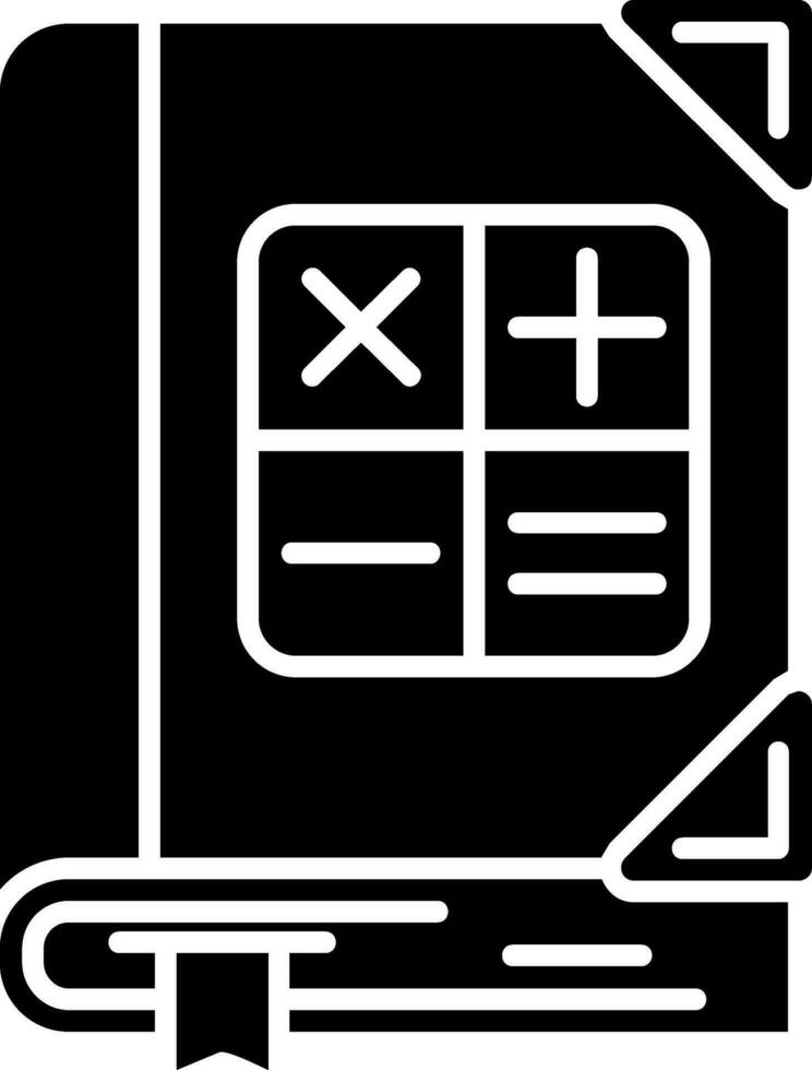 Math Glyph Icon vector