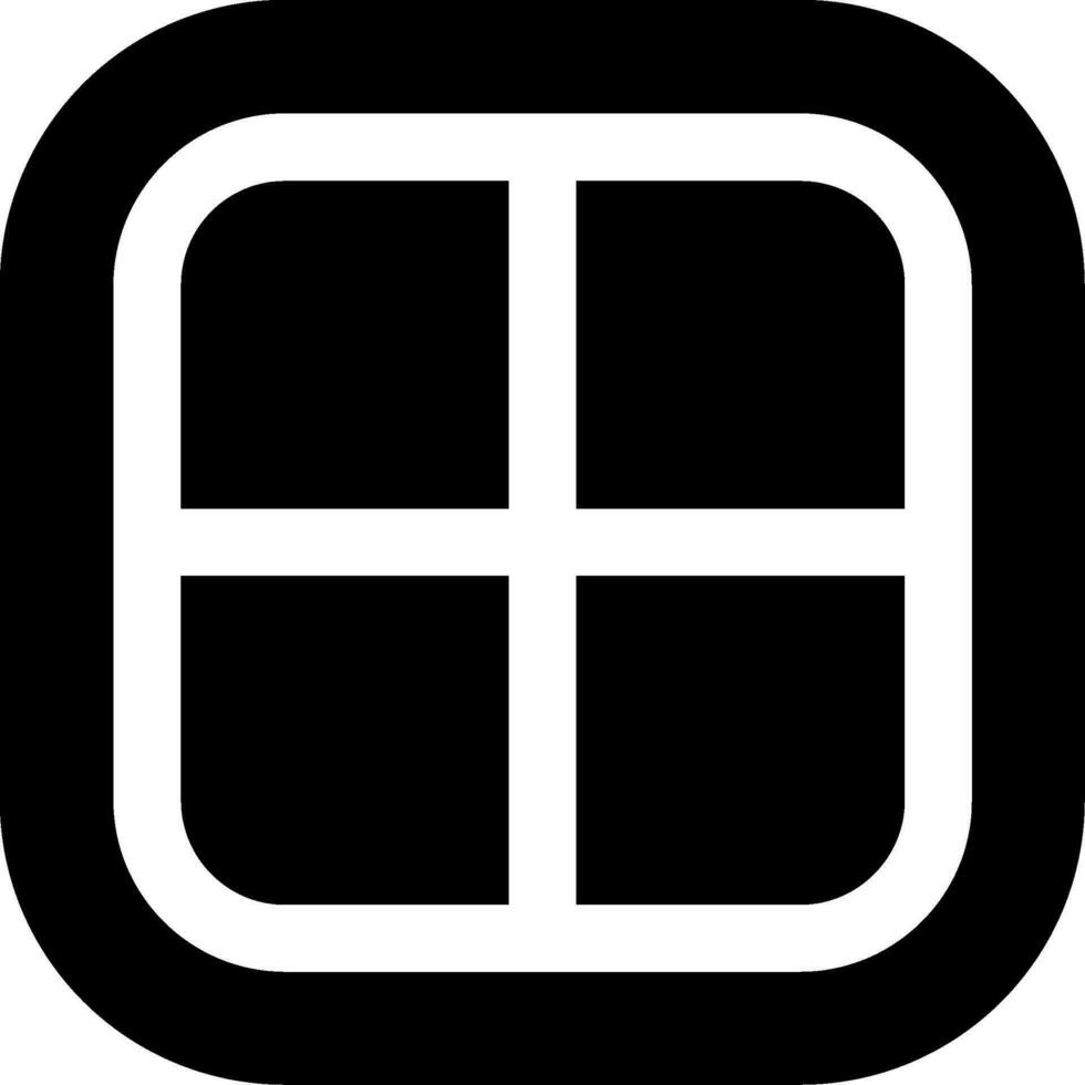 Layout Glyph Icon vector