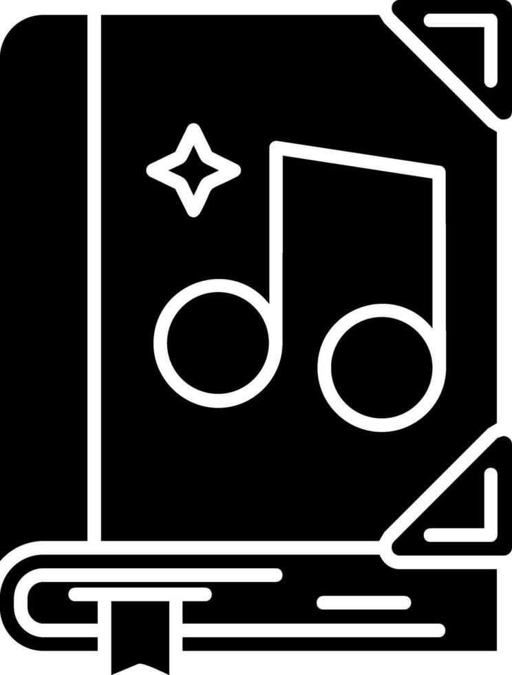 Music Glyph Icon vector