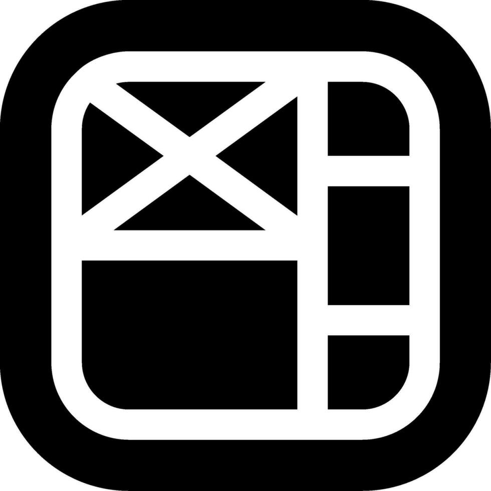 Layout Glyph Icon vector