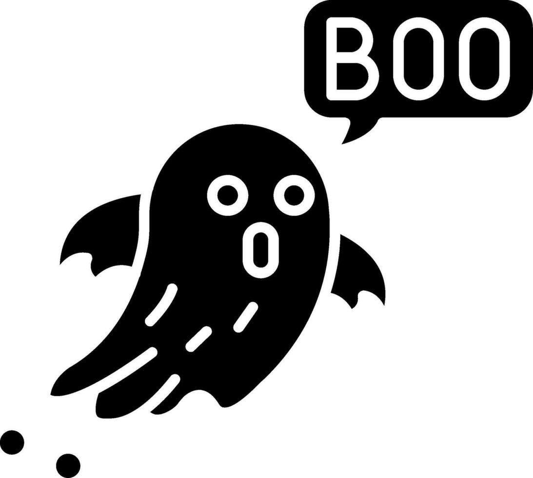 Boo Glyph Icon vector