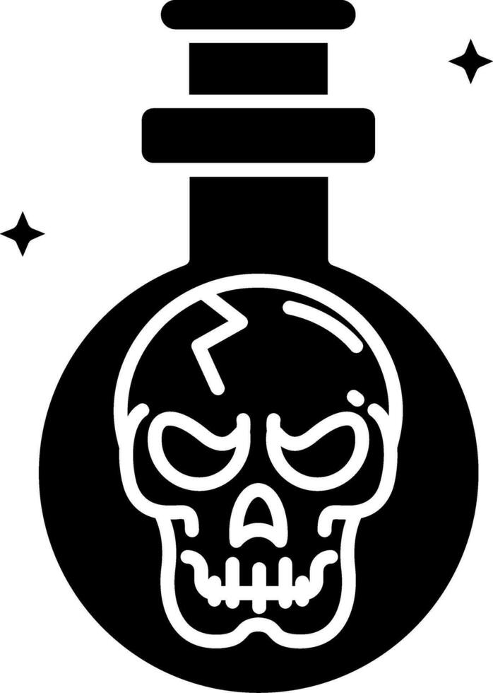 Potion Glyph Icon vector