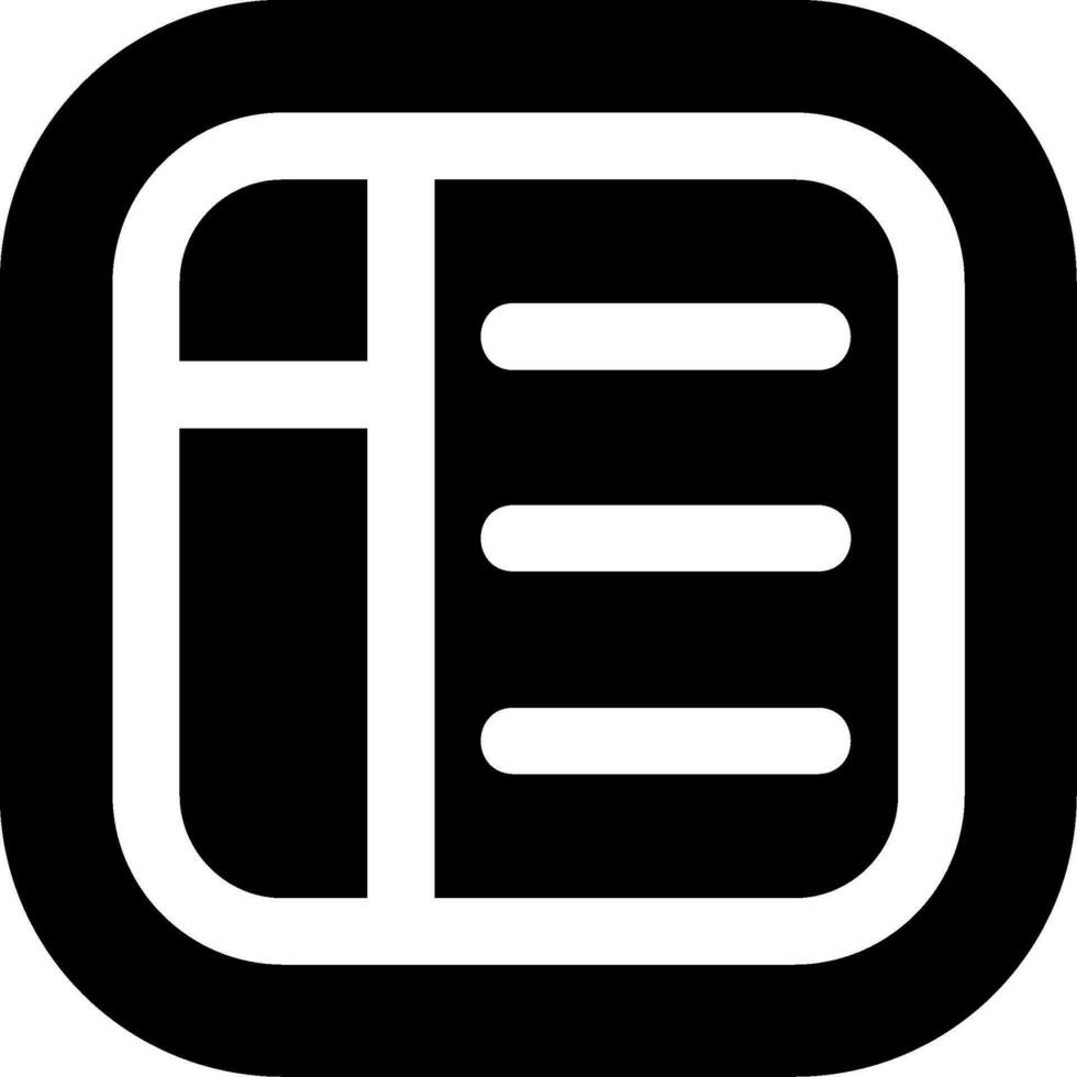 Layout Glyph Icon vector