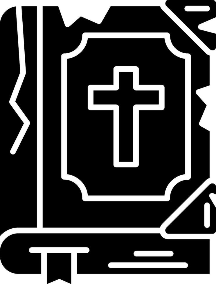 Bible Glyph Icon vector