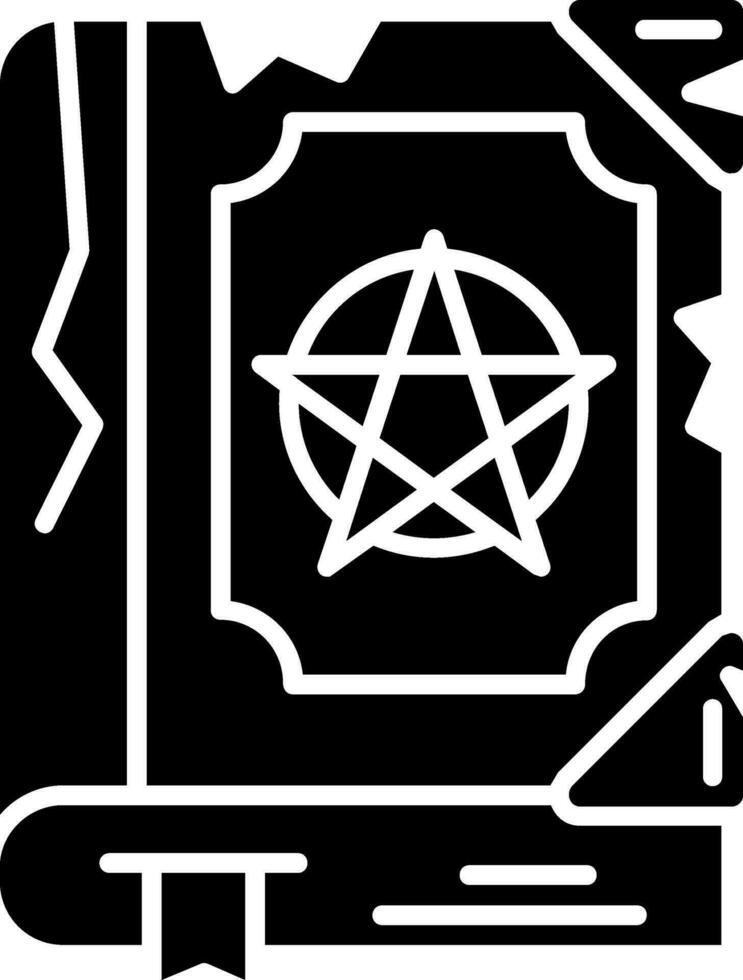Magic book Glyph Icon vector
