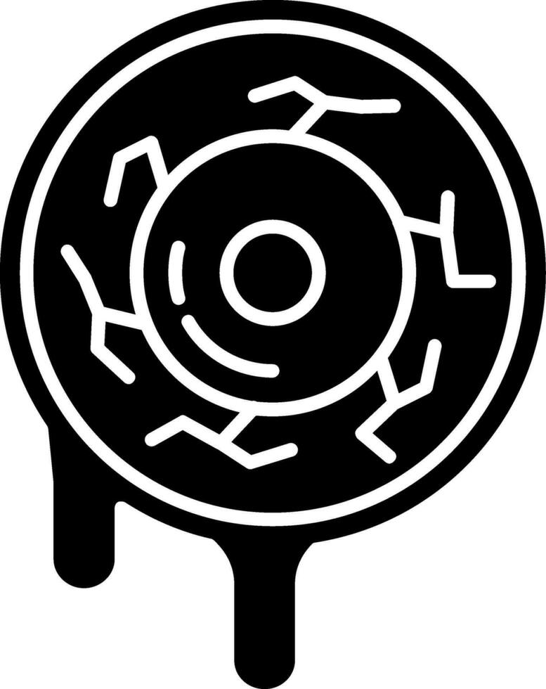 Eyes Glyph Icon vector