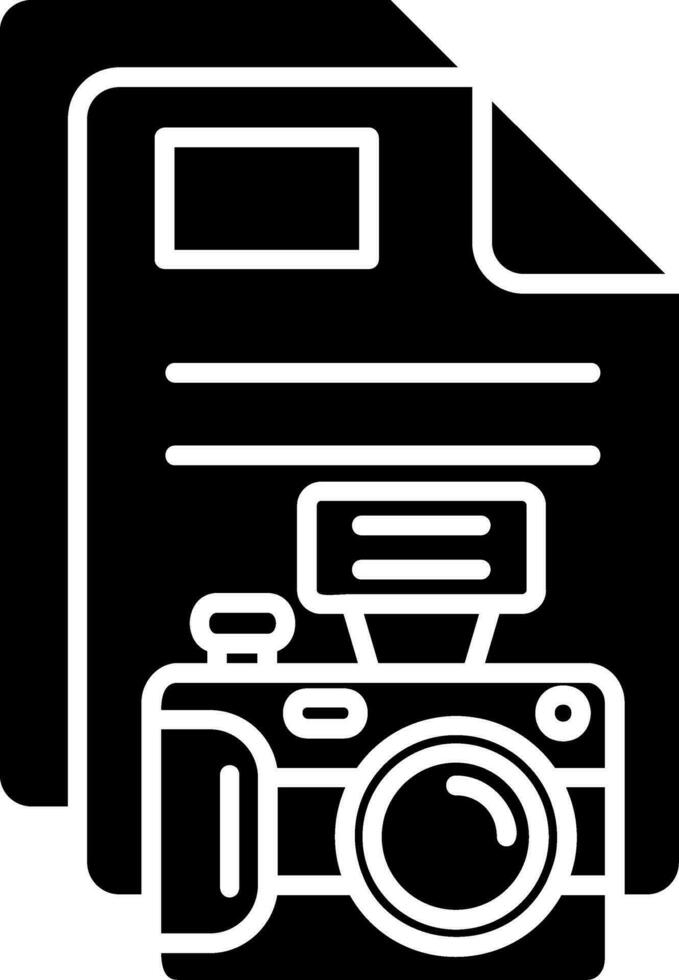 Picture Glyph Icon vector