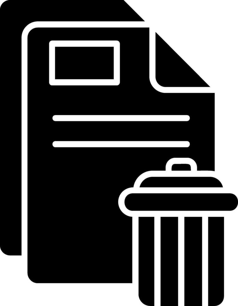 Delete Glyph Icon vector