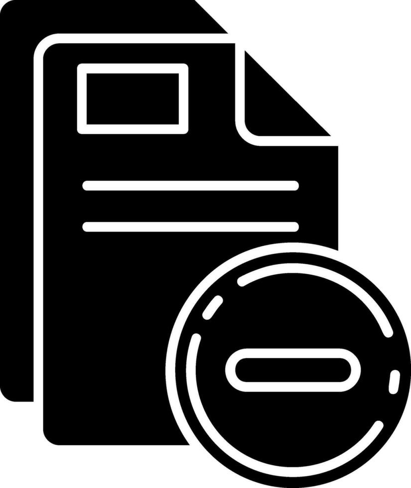 Close Glyph Icon vector