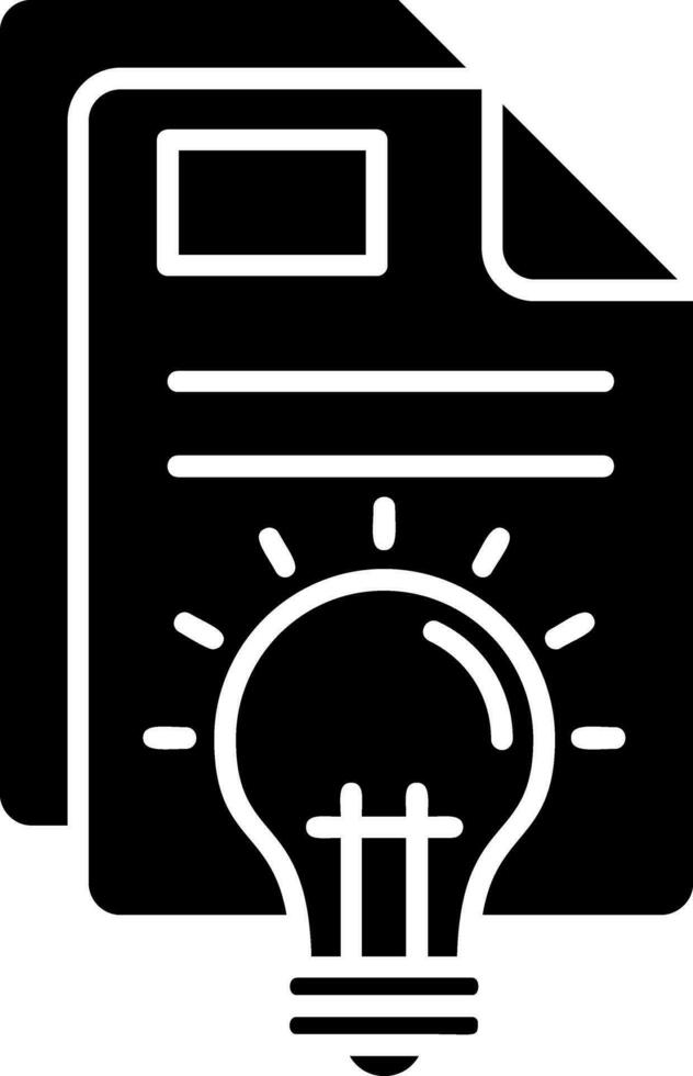 Idea Glyph Icon vector