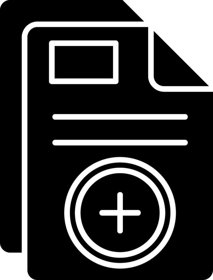 Add Glyph Icon vector