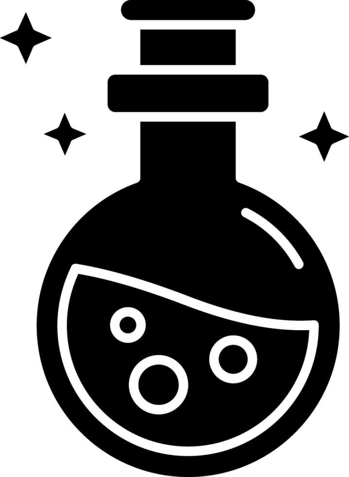 Potion Glyph Icon vector