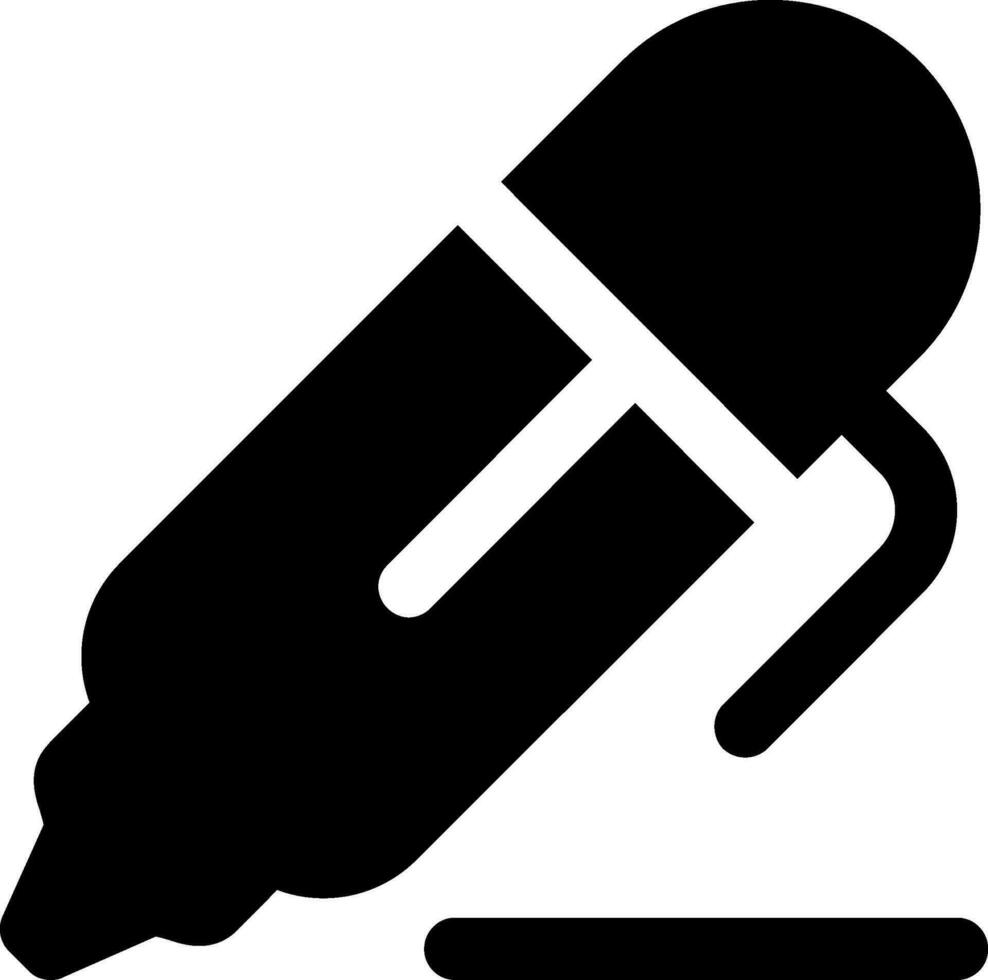 Pen 2 Glyph Icon vector