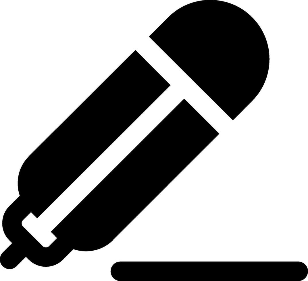 Pencil Glyph Icon vector