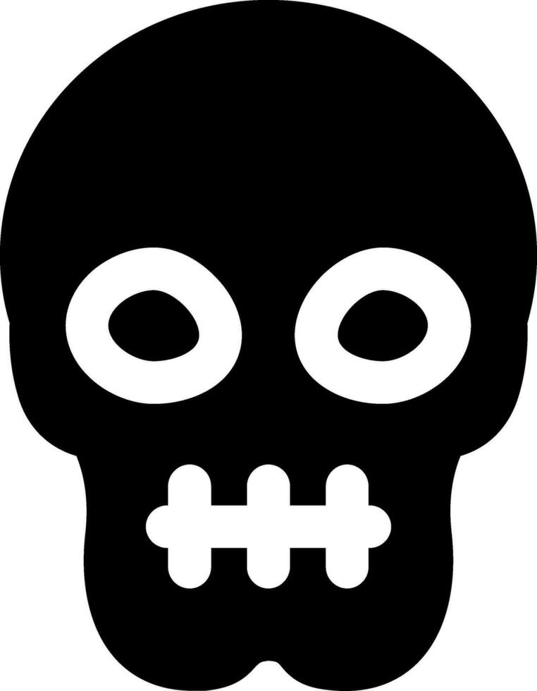 Skull Glyph Icon vector