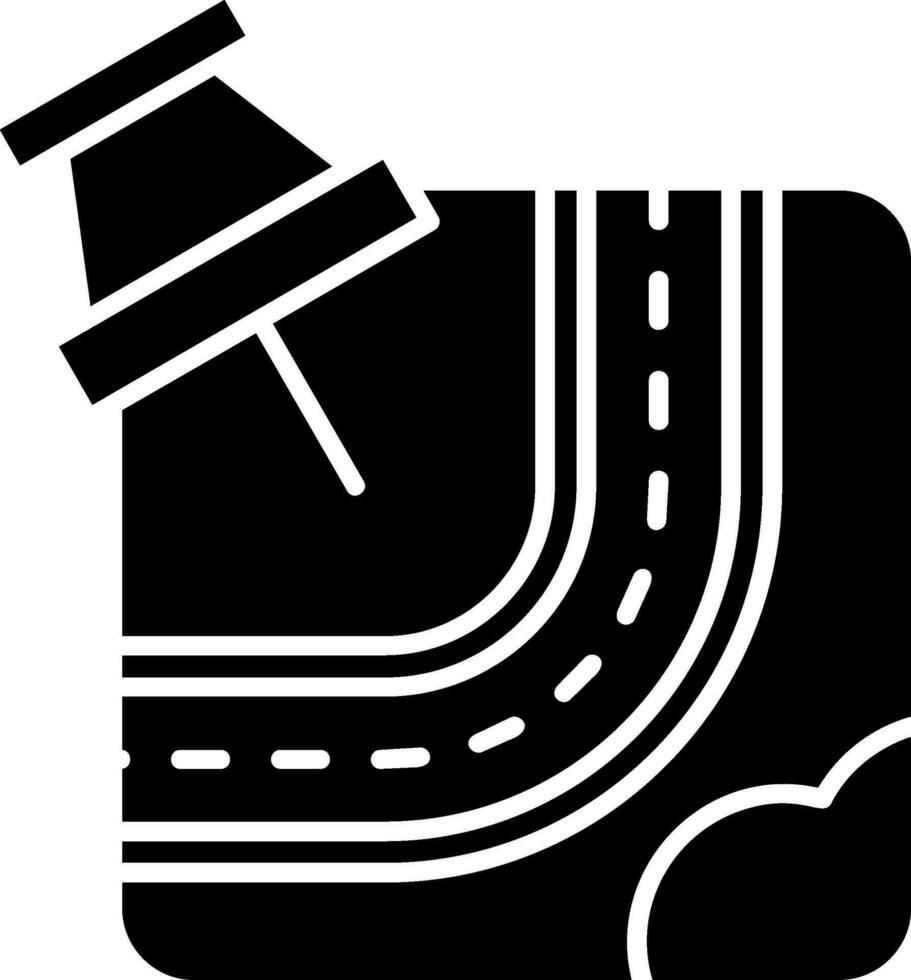 Mark Glyph Icon vector