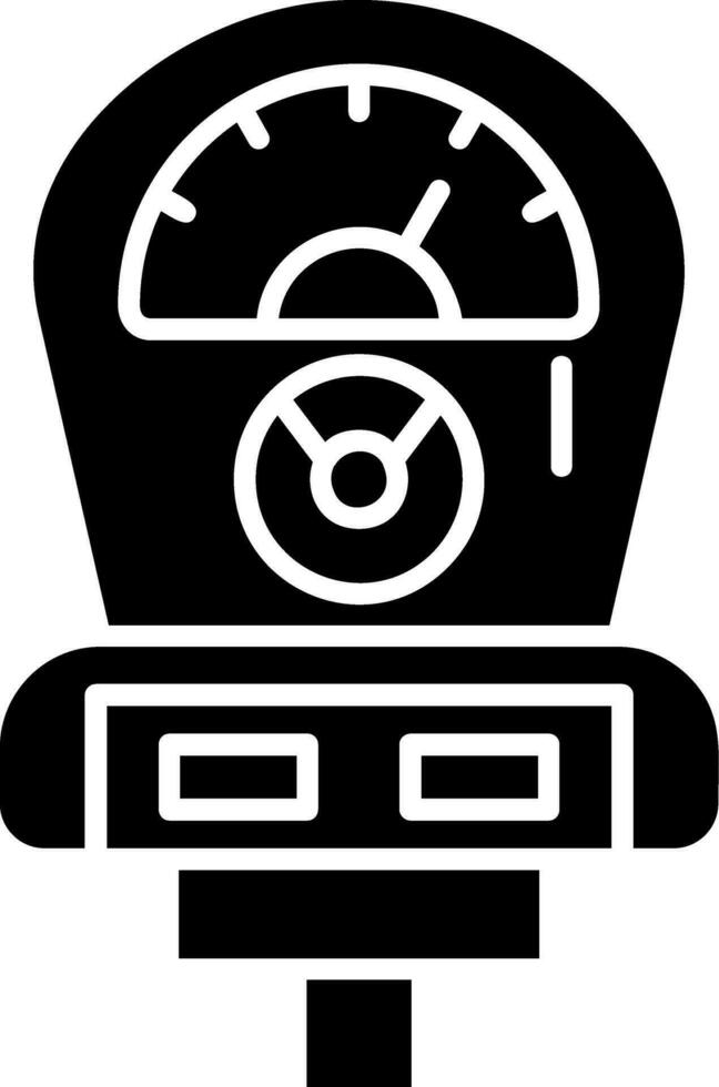 Meter Glyph Icon vector