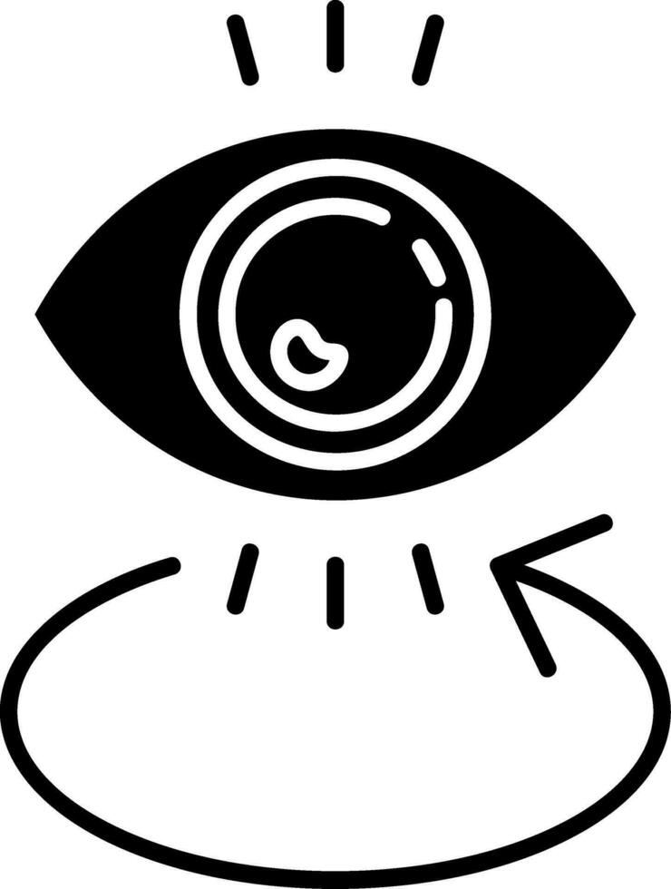 Eye Glyph Icon vector