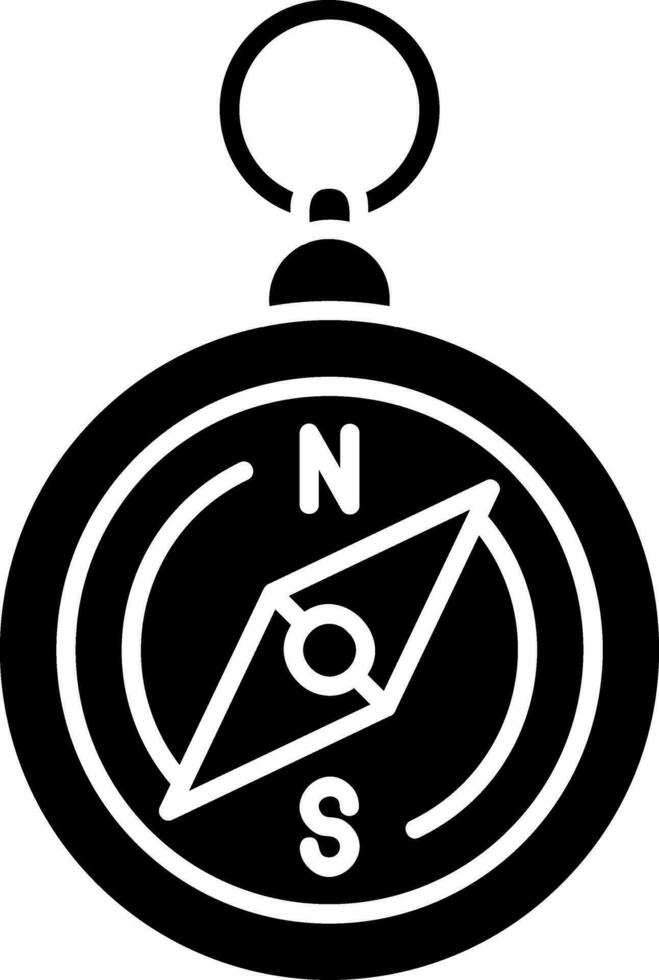 Compass Glyph Icon vector