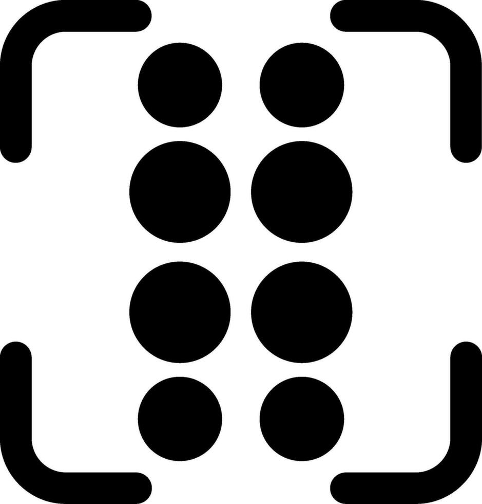 Reorder dots vertical Glyph Icon vector