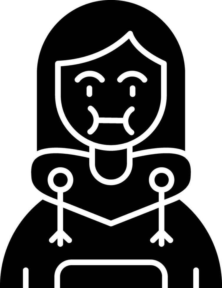 Sickness Glyph Icon vector