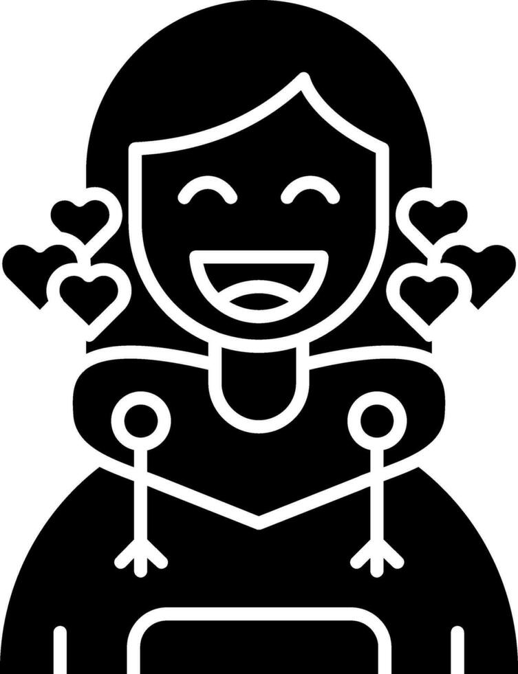 Love Glyph Icon vector