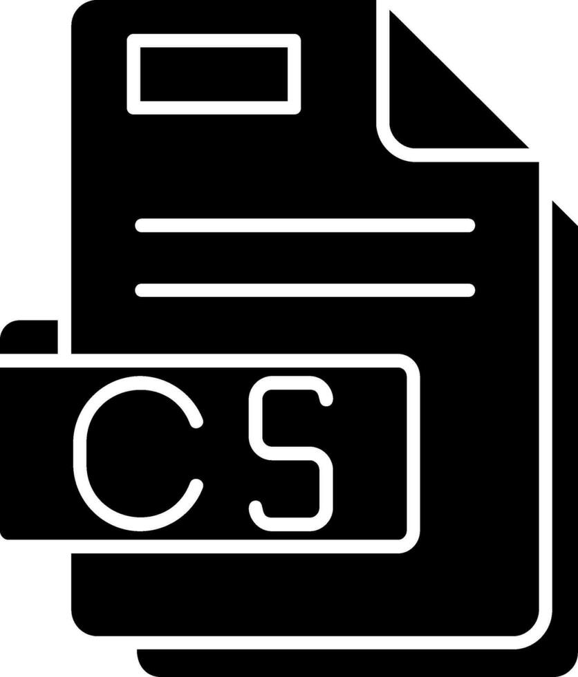 Cs Glyph Icon vector