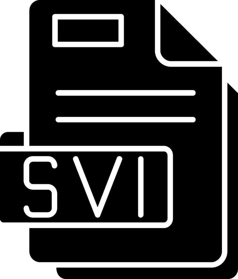 svi glifo icono vector