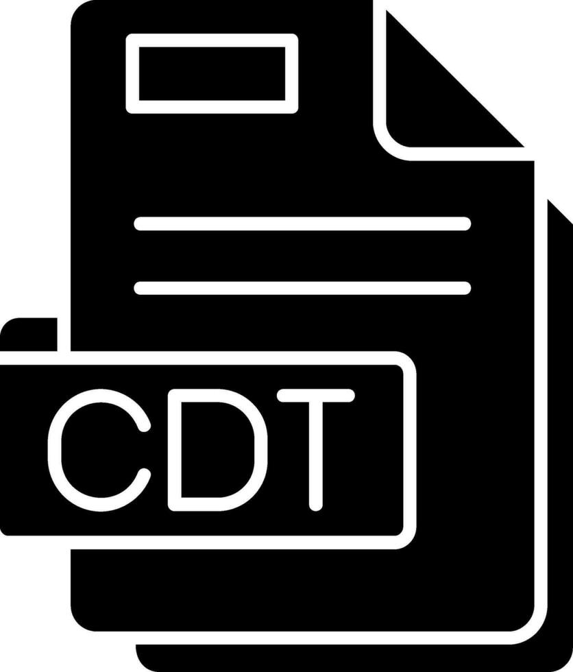 Cdt Glyph Icon vector