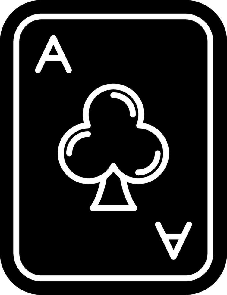Clubs Glyph Icon vector