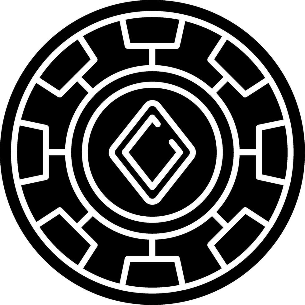 Chip Glyph Icon vector
