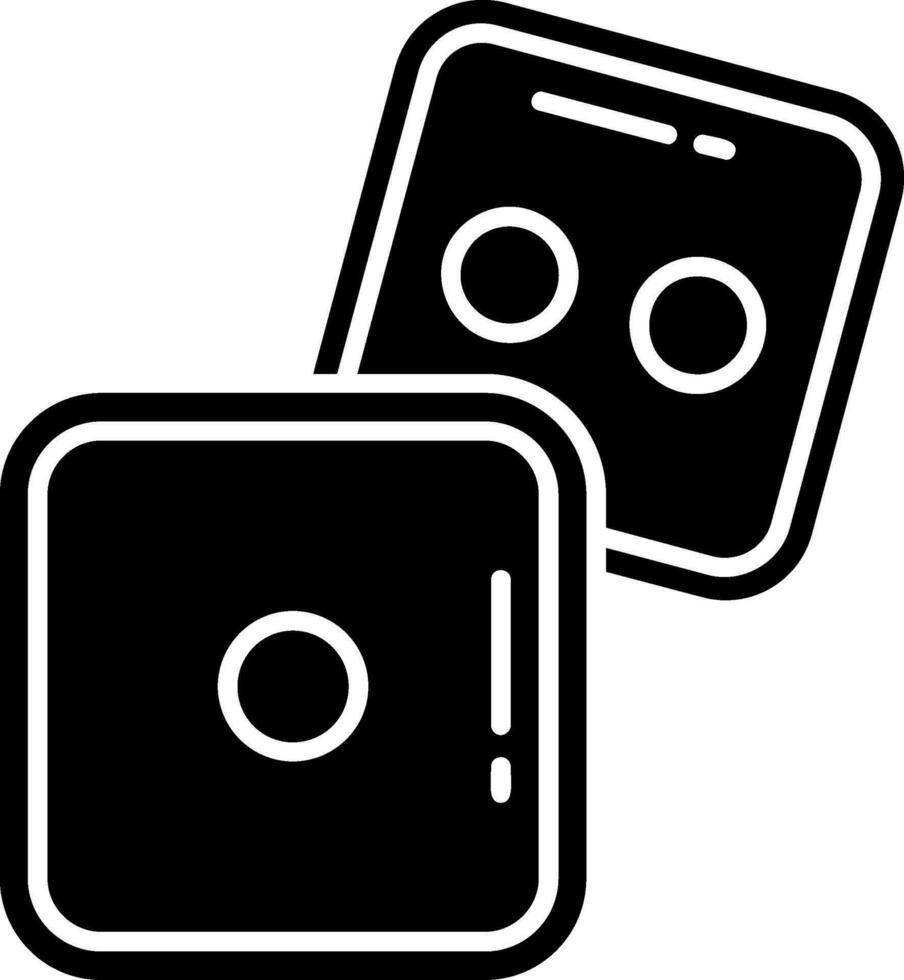 Dice Glyph Icon vector