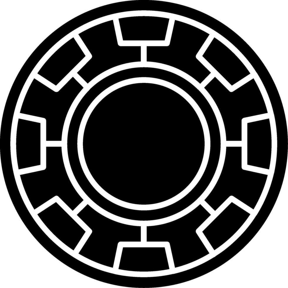 Chip Glyph Icon vector