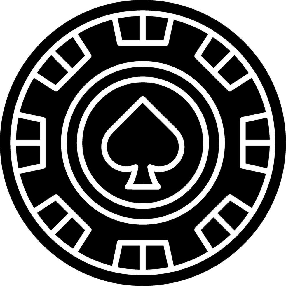 Chip Glyph Icon vector