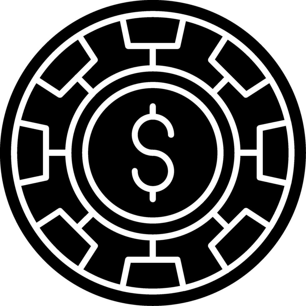 Chip Glyph Icon vector