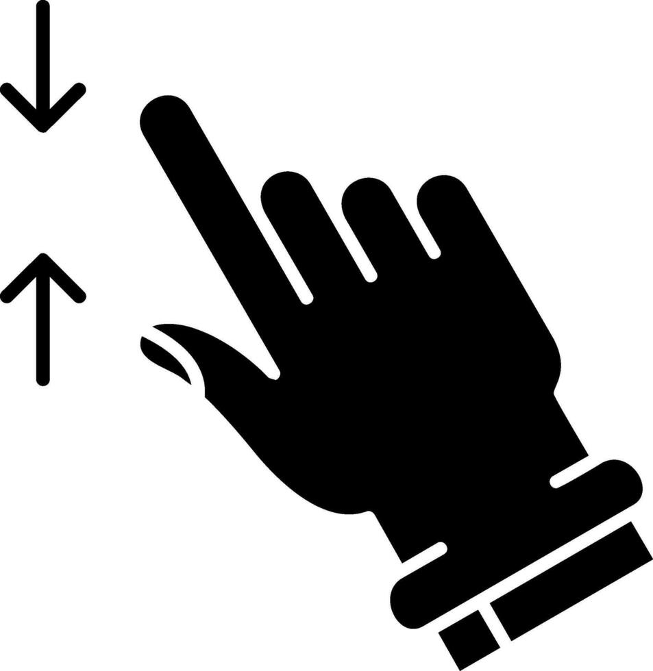 Zoom Out Glyph Icon vector