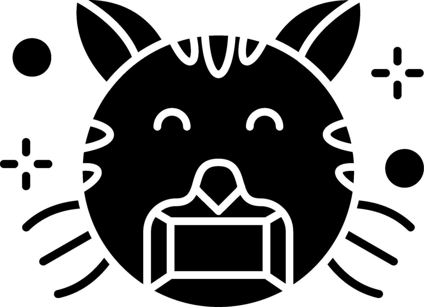 Face mask Glyph Icon vector