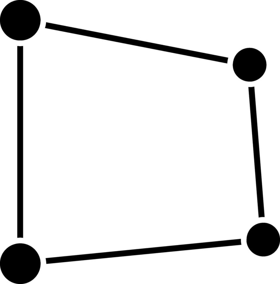 Perspective Glyph Icon vector