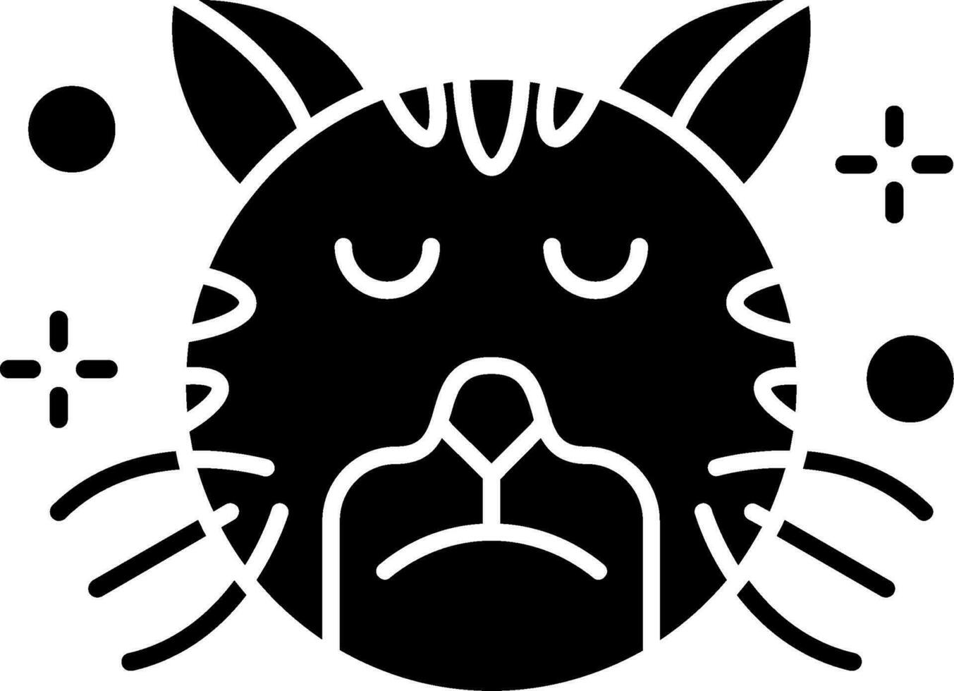 Sad Glyph Icon vector