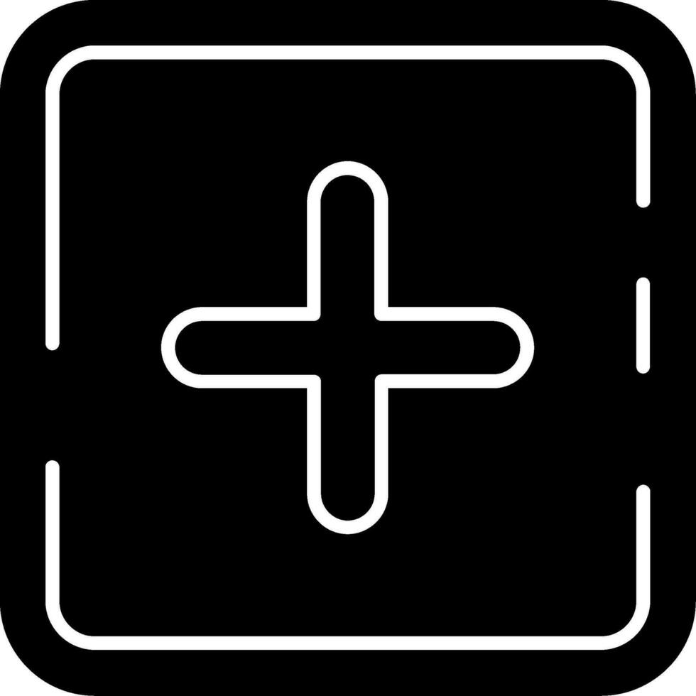 Plus Glyph Icon vector
