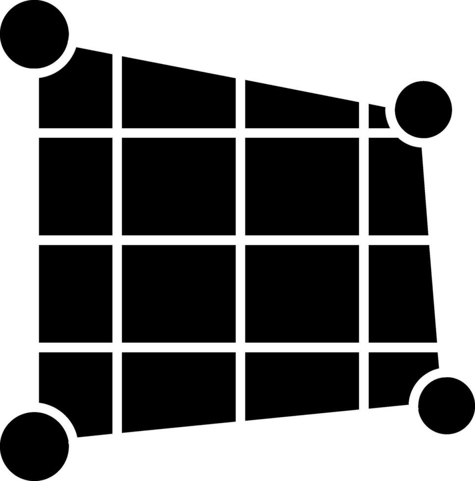 Distort Glyph Icon vector