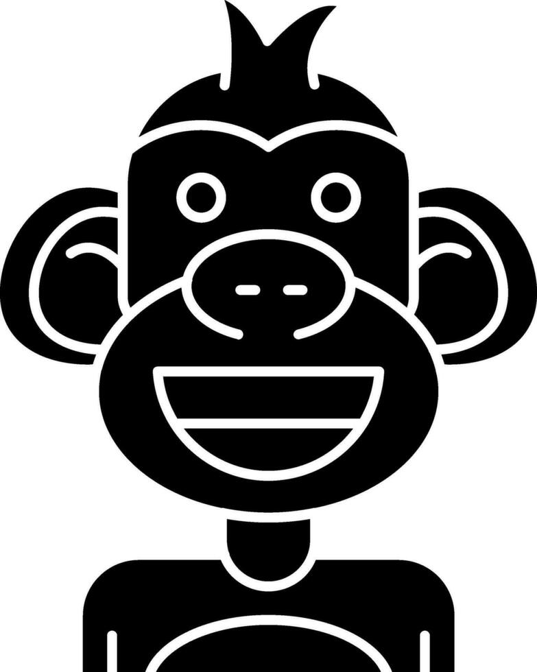 Smile Glyph Icon vector