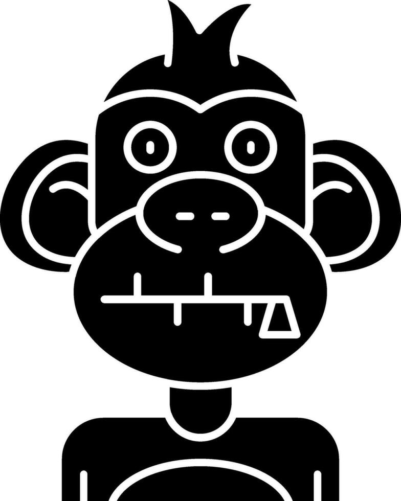 Zipped Glyph Icon vector
