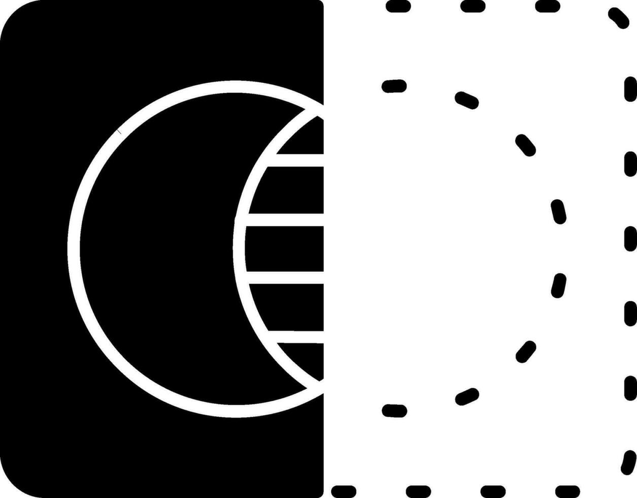Opacity Glyph Icon vector