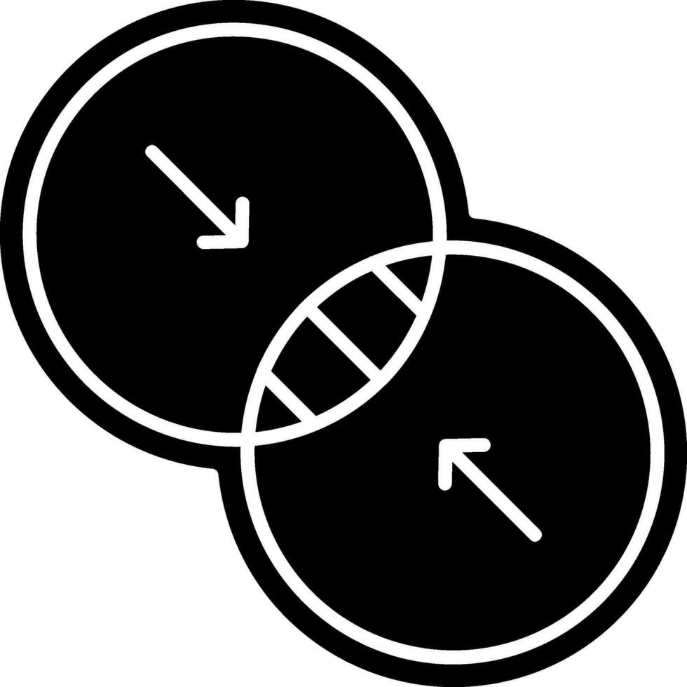 Combine Glyph Icon vector