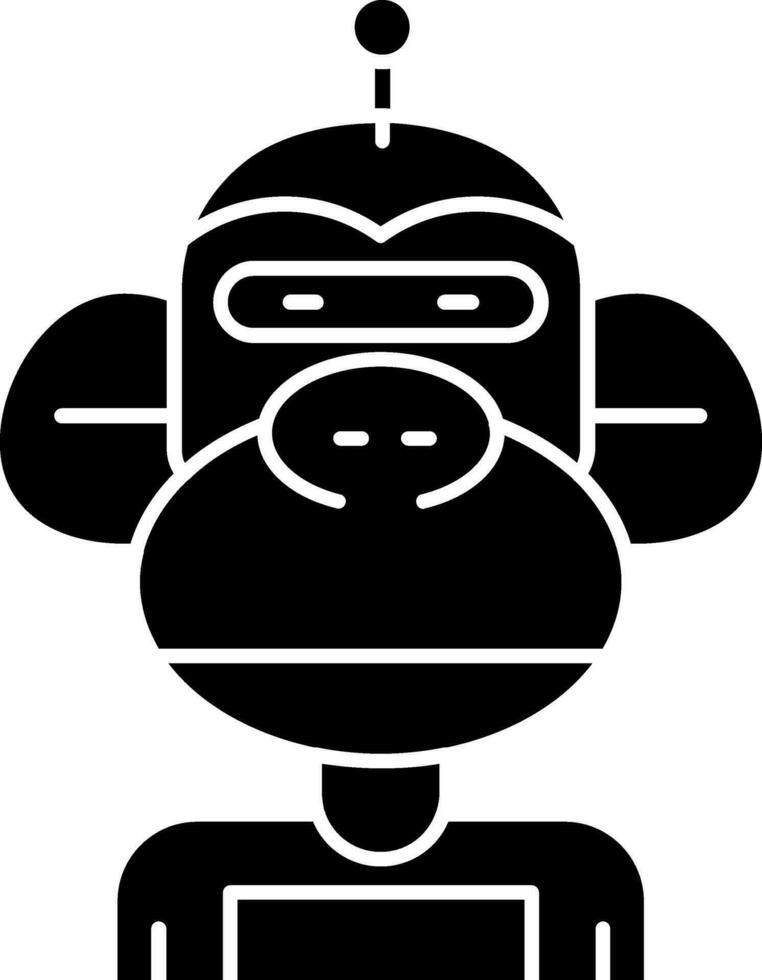 Robot Glyph Icon vector