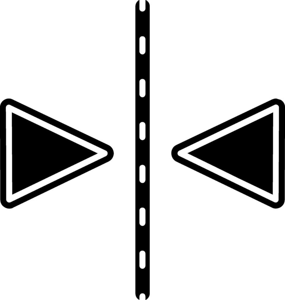 Flip Glyph Icon vector