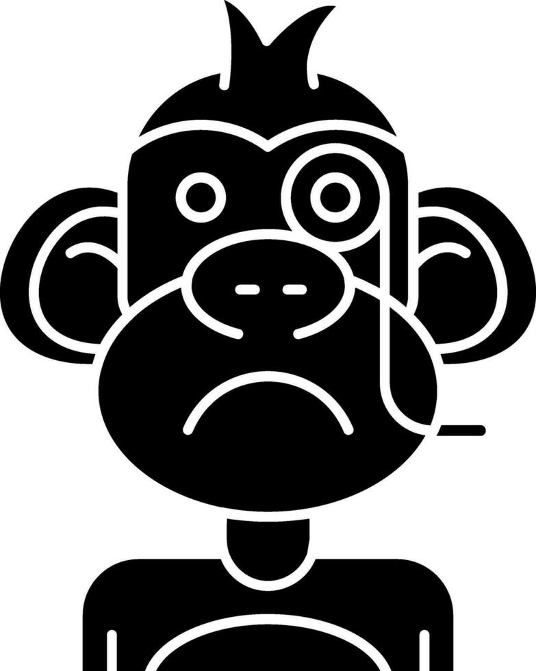 Detective Glyph Icon vector