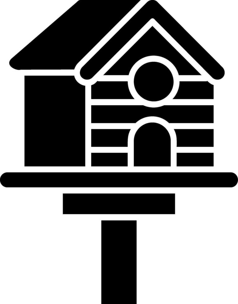 Bird house Glyph Icon vector